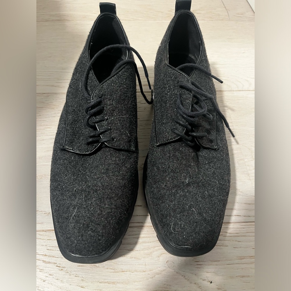 Zara women's Wool felt Oxfords with track sole 7301/101/004 size 39 (8)